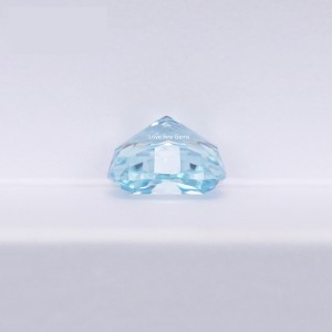 Crushed ice cut cz diamonds cushion cut sky blue color cubic zirconia stone