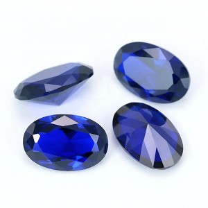 High quality 112# spinel oval stone synthetic blue spinel gemstones for jewelry making