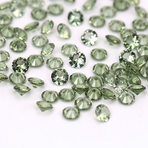 3A grade 149# tourmaline green synthetic spinel round shape spinel stone
