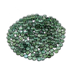 152#green synthetic spinel round brilliant cut loose spinel gemstone
