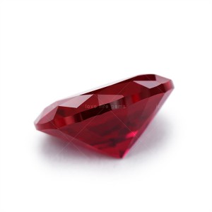 Wuzhou factory price all sizes 5#ruby oval cut 3a grade loose synthetic corundum