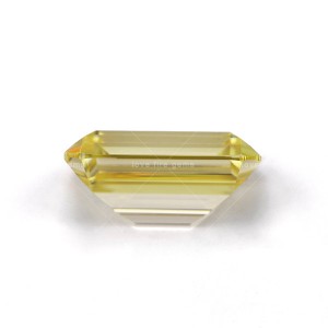 5a octangle emerald cut cz canary yellow loose cubic zirconia
