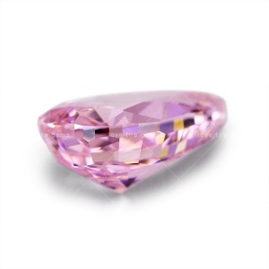 Best quality 4K Ice cut cz special pink color pear cut synthetic cubic zirconia