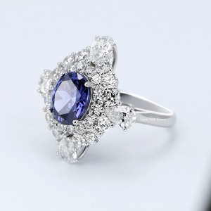 Fine Jewelry Engagement Cubic Zirconia 925 Sterling Silver Rings