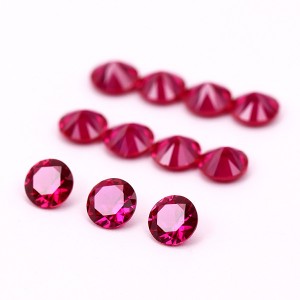 1000pcs/pack small sizes 3A grade 5# ruby synthetic corundum round shape corundum