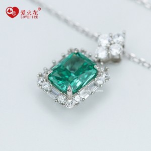 fine jewelry gold plated green crushed ice cut cz 925 silver charm pendants