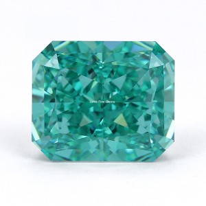 4K 8a quality artificial stone octagon cut paraiba colored crushed ice cz cubic zirconia