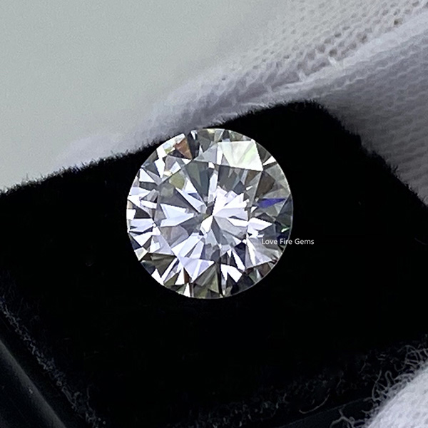 super white round D EF GH color  vvs gra certified diamond loose moissanite