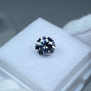 wholesale GRA moissanite vvs diamond round cut gray loose moissanite stones