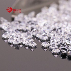 Aaaa grade 1000pcs/pack small sizes cz round brilliant cut white color cubic zirconia