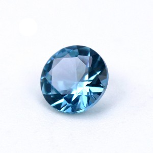 3A grade spinel 120#blue round brilliant cut synthetic spinel gemstone