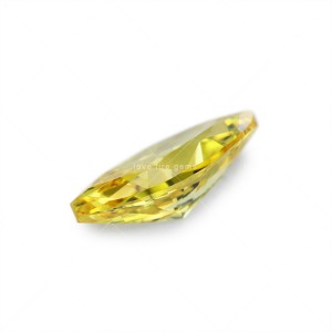 5a marquise cut cz diamonds golden yellow loose cubic zirconia