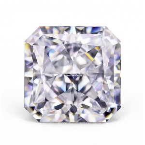 9a grade quality square crushed ice cut corner white loose cubic zirconia