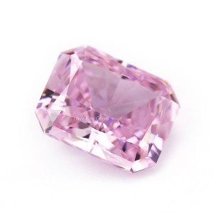5a+ high quality wuzhou gem light pink 4k crushed ice cut cz stones