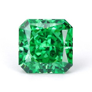 crushed ice cut 5a+ quality paraiba green loose stones square cut corner cubic zirconia