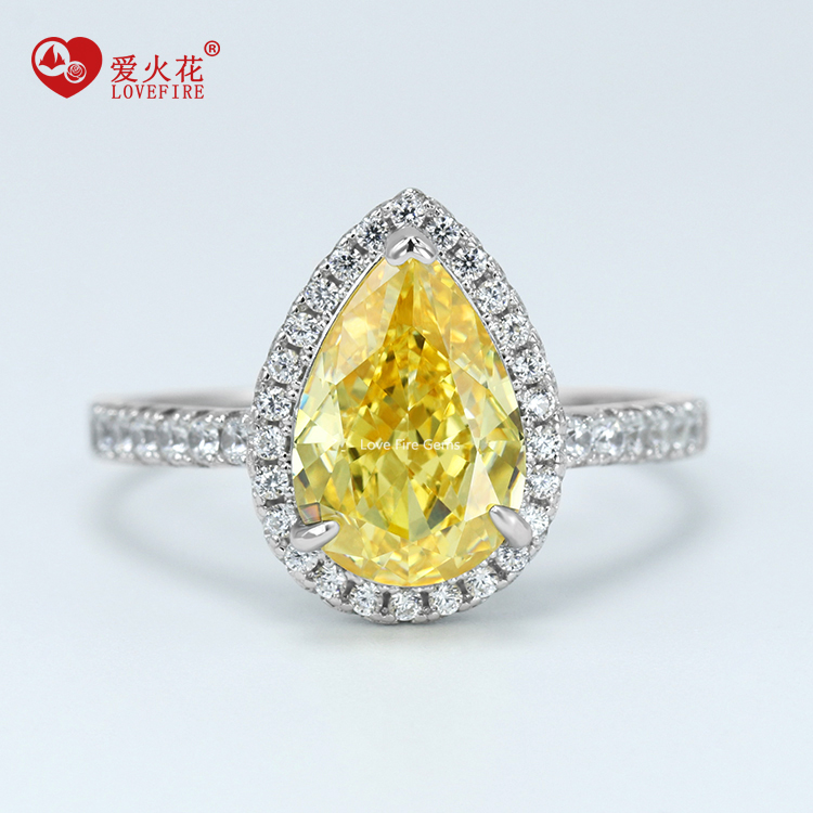Hot Sales Zircon Engagement Ring 925 Silver Jewellery Women Finger Classic Gemstone Rings