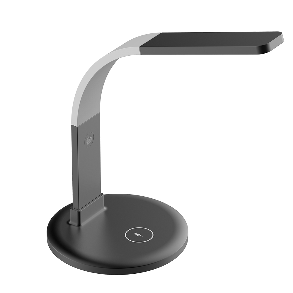 High-Quality CE-Certification Led Desk Lamp Manufacturers Suppliers –  LOVELIKING ID1 Ultra Thin Table Lamp with Wireless Charger , Eye-Caring light , 270 Degree Bendable Silicone Arm, 10+ H...