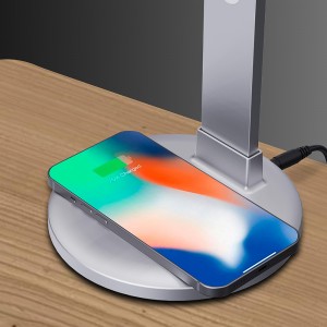 LV-LT001 Flexible Wireless Charging Desk Lamp With USB Charging Port