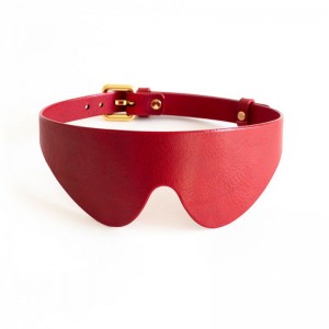Classic Leather Eye Mask with Adjustable Strap LF017