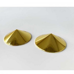 Empanadas de pezones douradas de metal adhesivo sexy feitas a medida