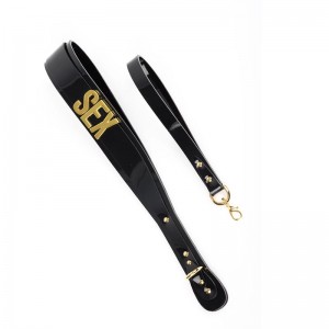 High-end SP Spanking SM Patent Leather Paddle Adult Sex Toy