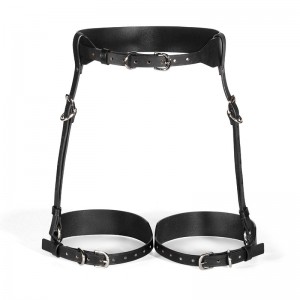 High Quality Cowhide Leather Hip and Thigh Harness Belt LF029