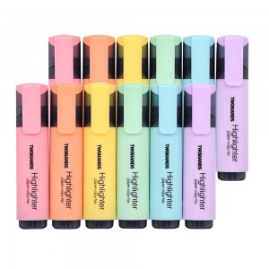 TWOHANDS Highlighter, 6 Pastel Colors,2 Pack,20130