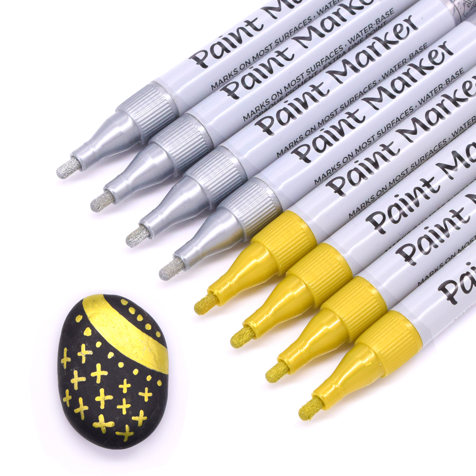 TWOHANDS Metallic Paint Markers,Gold & Silver,20918 Featured Image