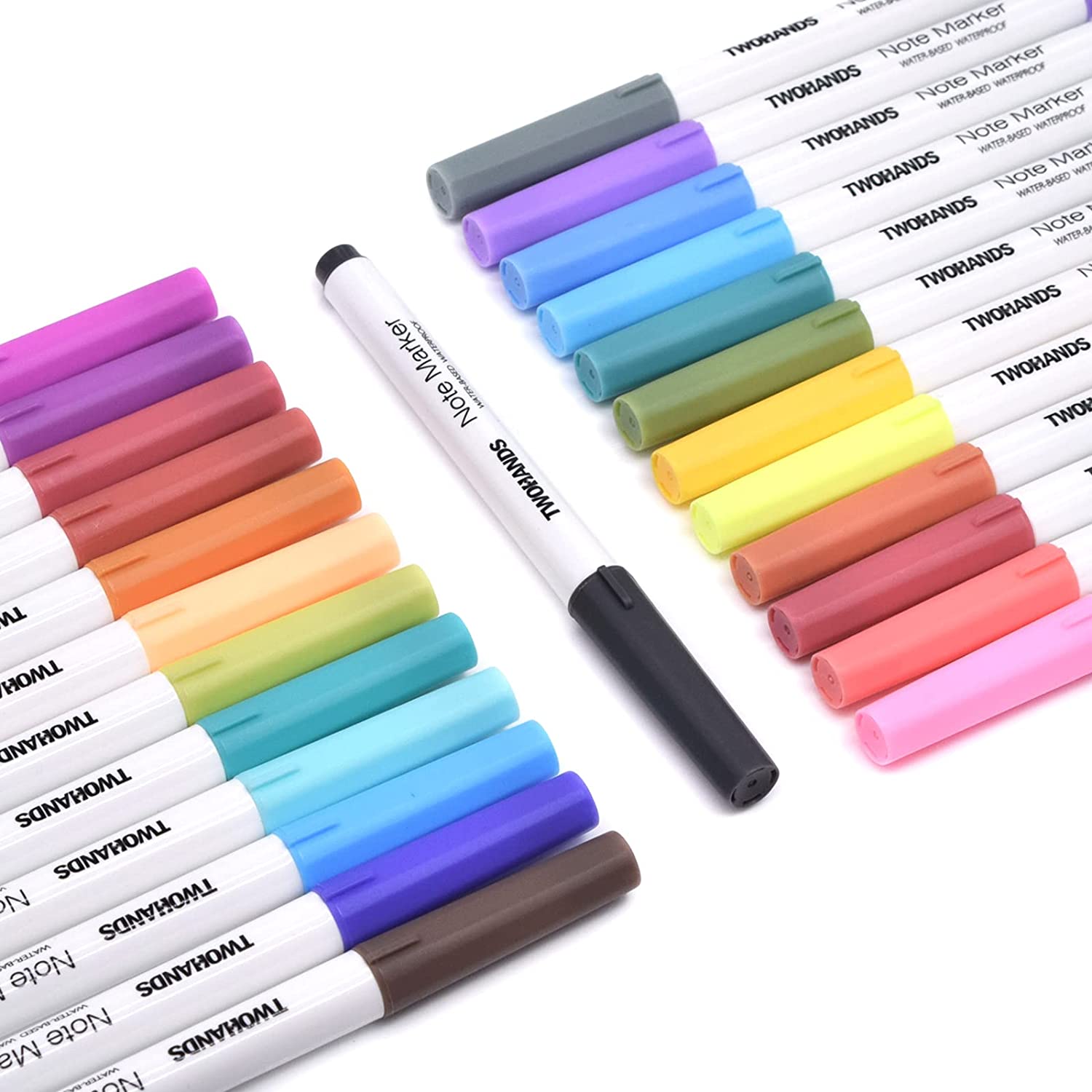 TWOHANDS Note Marker Highlighter, 25 Pastel Colors,21380 Featured Image