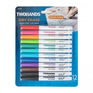 TWOHANDS Ultra Fine Tip Dry Erase Markers, 11 Colors,20529