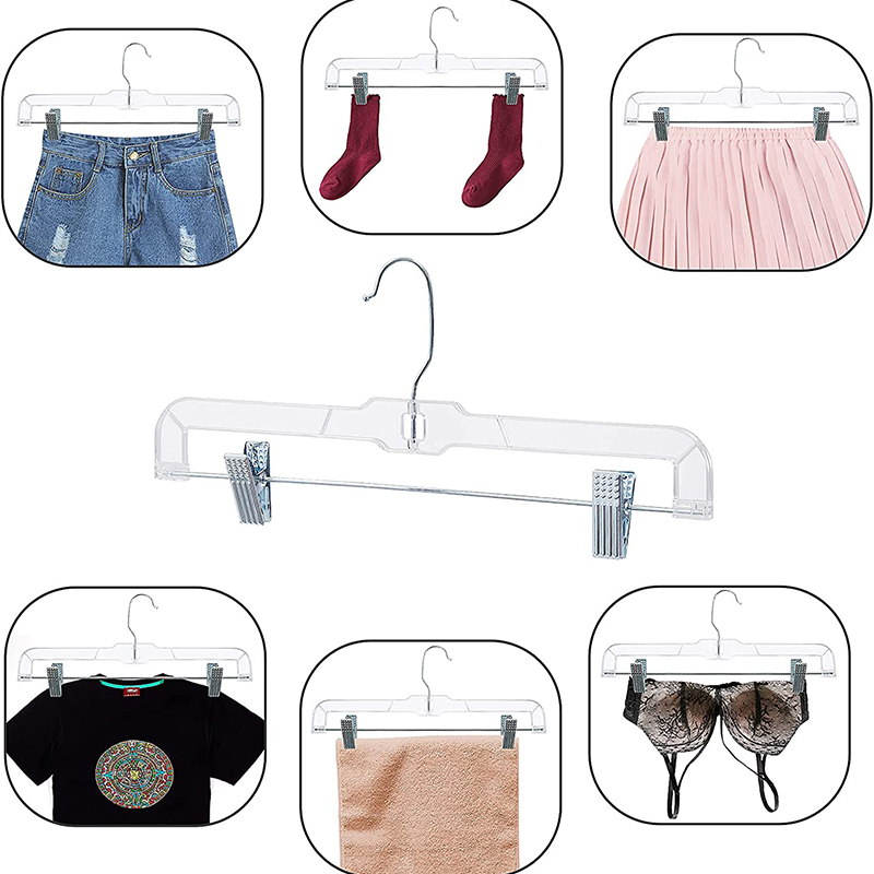 14 Heavy Duty Clear Skirt/Pant Hangers
