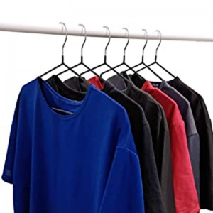 Clothing Hangers Non-Slip Durable Metal Hanger with Rubber Coating Space
