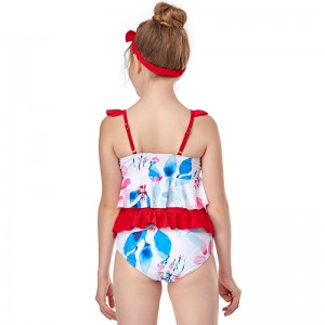 Swimwear Dress For Girls 134 Baby Girl Sweet Swimsuit 2022 Summer Children Two-piece Swimming Suit Swimwear For Kids