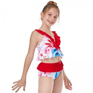 Swimwear Dress For Girls 134 Baby Girl Sweet Swimsuit 2022 Summer Children Two-piece Swimming Suit Swimwear For Kids