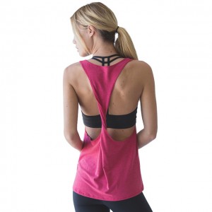 Sport Top For Fitness T-shirt Female Backless Modal Jogging Femme Yoga Shirts Workout Sleeveless Tee Shirt Plus Size XL