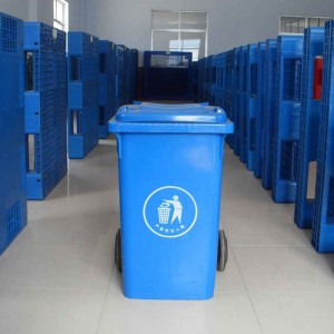 Bottom price Waterproof Storage Container - 100L Customized Rectangular Wheeled Plastic Outdoor Bin  – Longshenghe