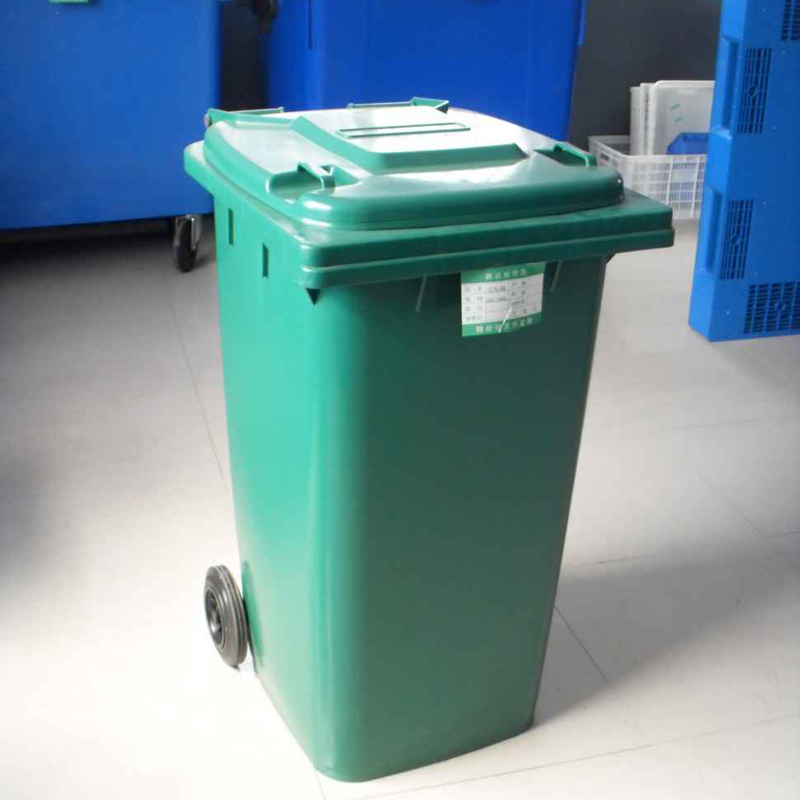 240L-B Stocked Fiberglass Big Capacity Plastic Waste Can Trash Bin with Foot Pedal