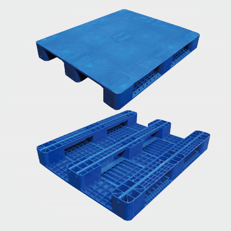 Single Face 1210-E 4 Way Entry Industrial Plastic Pallet for Warehouse Rack
