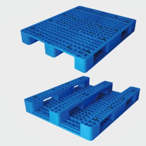 Wholesale Dealers of Blue Plastic Pallets - 1210-B Grid Deck Storage Euro Rack Three-sikds Plastic Pallets  – Longshenghe