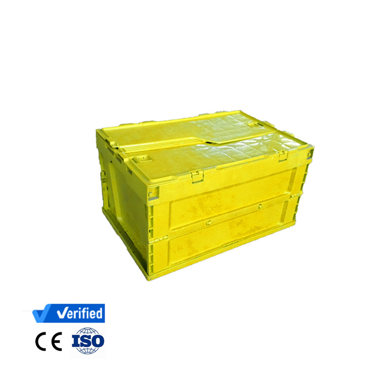Plastic Packing Folding Storage Crates with Lids