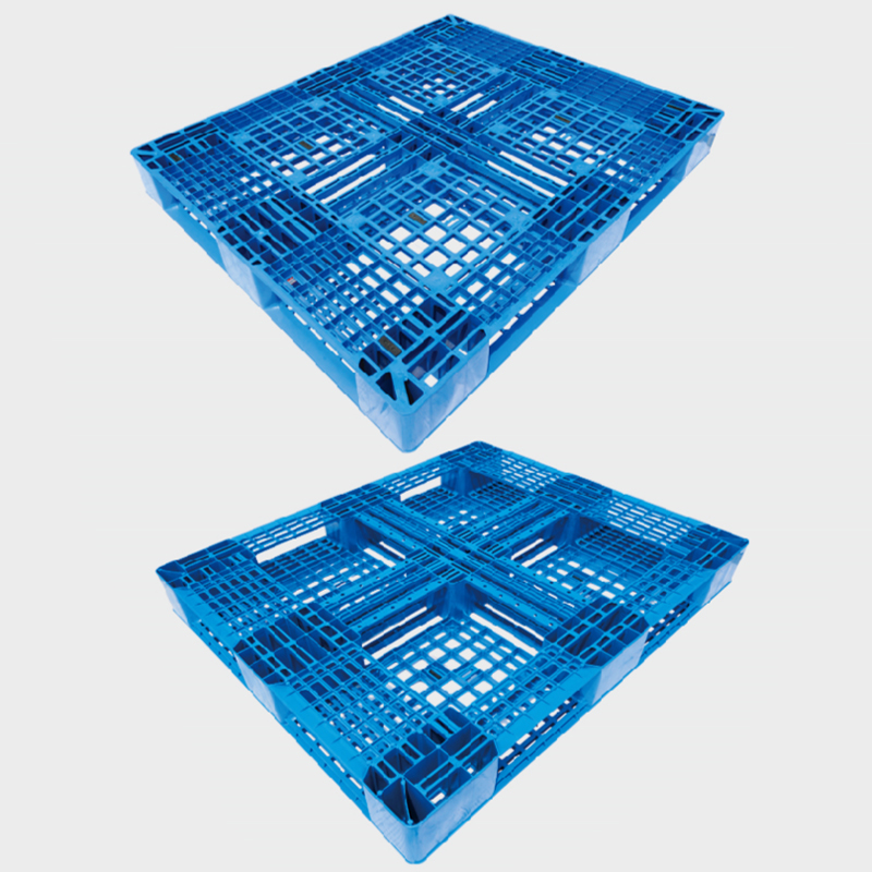1210-D 48×40 Reinforced Stacking Plastic Pallet For Supermarket And Logistics