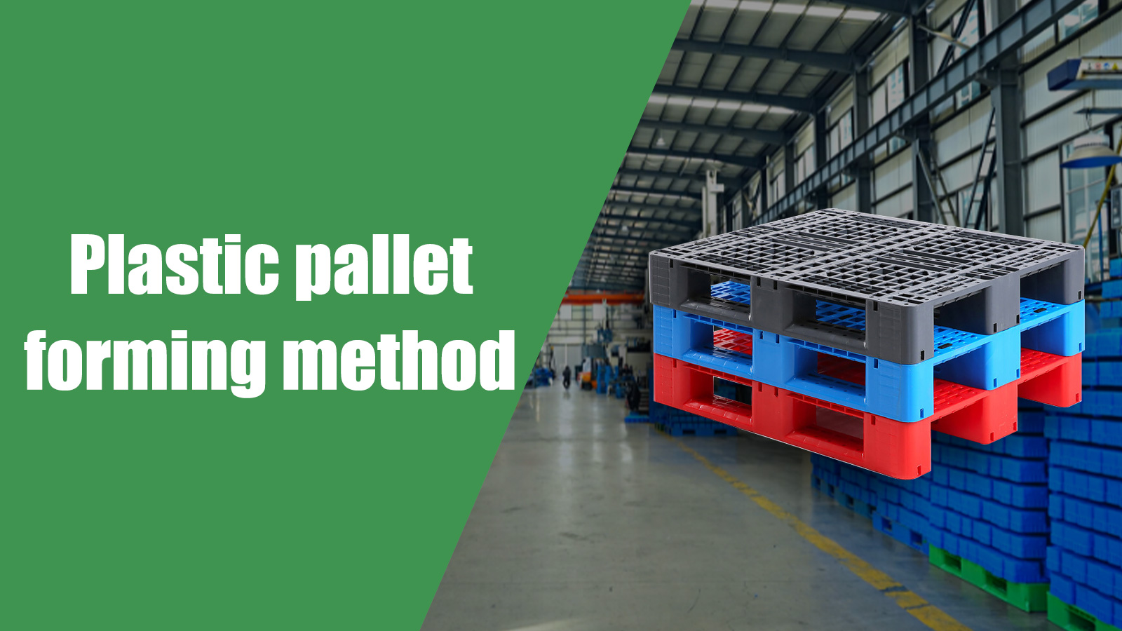 Plastic pallet forming method