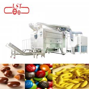 Rotary-drum Chocoalte Sugar Powder Coating and Polishing Machine