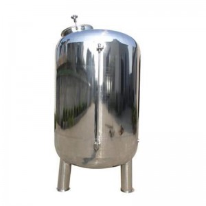 Oppbevaringstank for rent vann i rustfritt stål, steril vanntank