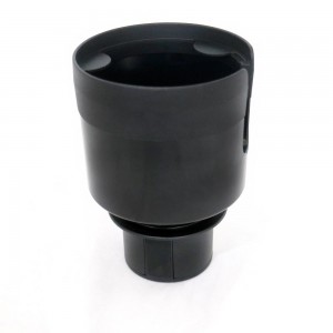 Expandable Car Cup Holder with Adjustable Base, Fit Big Bottles 3.4 to 3.8 Inch, Black