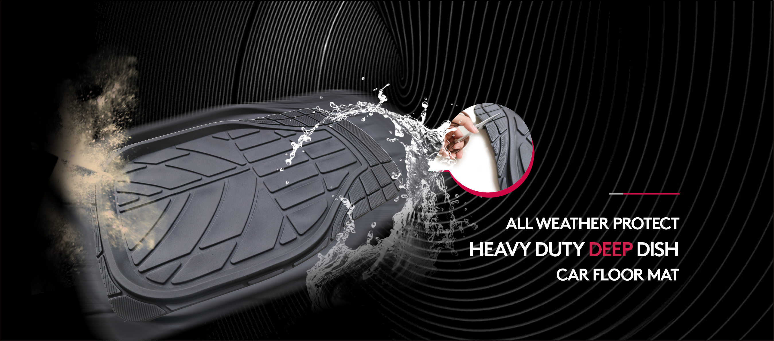 Motor Trend FlexTough Car Floor Mats Contour Liners - Heavy Duty Deep Dish  Rubber Mats for Car & SUV, (Odorless)