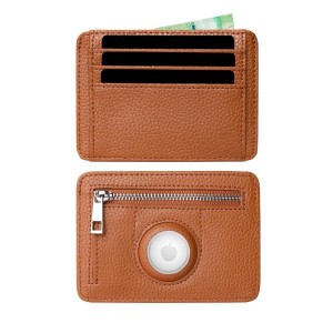 Tanka poslovna usnjena denarnica za kreditne kartice klasičnega dizajna