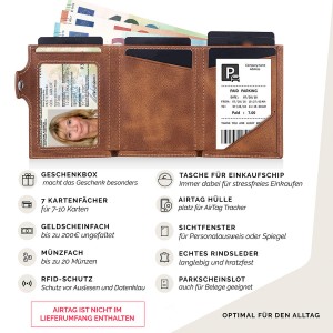 Schmales Kreditkartenetui aus echtem Rindsleder mit individuellem Logo als Geschenk