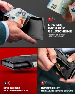 neach-gleidhidh cairt creideas wallet wallet wallet aluminium