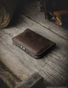 Customized Crazy Horse Durable Leather Wallet Rfid Blocking Wallet